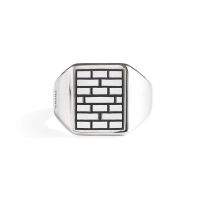 PRINS | Adam zegelring breed zilver 2